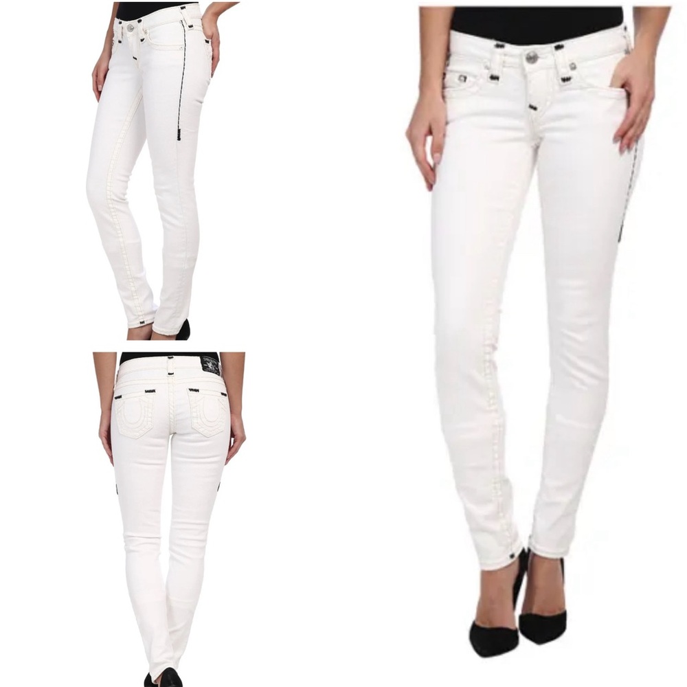 RARE True Religion Stella Contrast Red Optic White 27